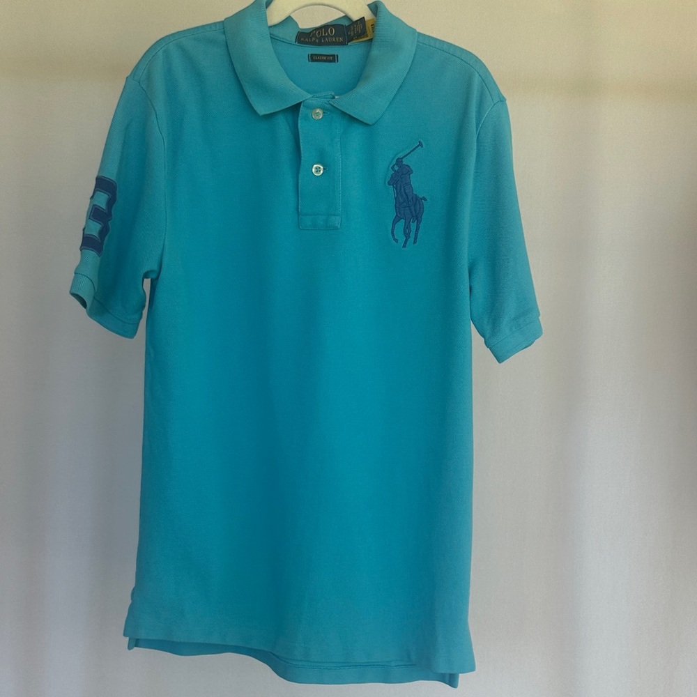 Polo Ralph Lauren Boys Big Pony Cotton Mesh Polo Shirt Medium (10-12) - Picture 3 of 10
